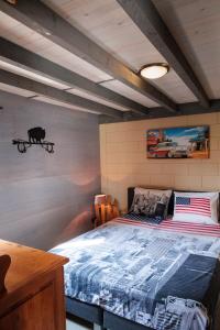 Postel nebo postele na pokoji v ubytování Bed&Bbq Longhornranch
