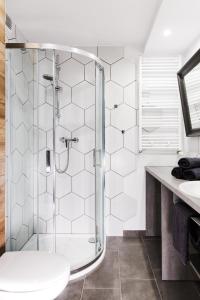 Kúpeľňa v ubytovaní BalticSea Apartamenty
