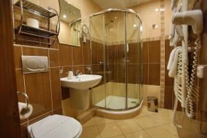 Koupelna v ubytování Hotel Jelinek
