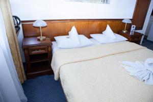 Postel nebo postele na pokoji v ubytování Hotel Baden