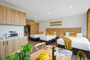 Kuchyň nebo kuchyňský kout v ubytování Parkside Motel Geelong