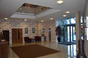 The lobby or reception area at Kiltimagh Park Hotel
