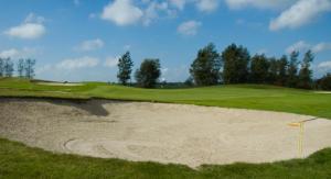 um bunker de areia num campo de golfe em Payglop II em Alkmaar