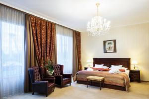 Postel nebo postele na pokoji v ubytování Hotel Devín