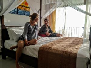 Letto o letti in una camera di Samudra Beach Resort