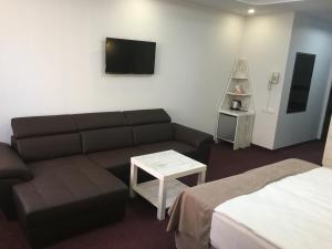 TV a/nebo společenská místnost v ubytování Hobby Hotel