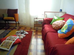Postel nebo postele na pokoji v ubytování Miss Tortellino