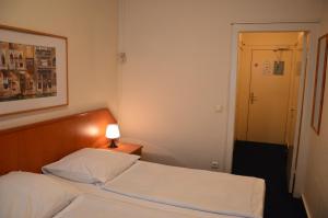 Postel nebo postele na pokoji v ubytování Hotel Mercedes/Centrum