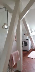 Ένα ή περισσότερα κρεβάτια σε δωμάτιο στο Apartment Stockerau