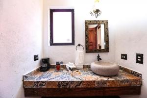 Koupelna v ubytování El mesón del Quijote