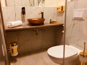 Koupelna v ubytování Hotel Glinde