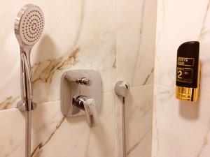 Koupelna v ubytování Hotel Glinde