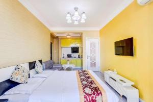 Krevet ili kreveti u jedinici u okviru objekta Utopia Apartment