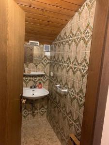 Koupelna v ubytování Haus Kaindl