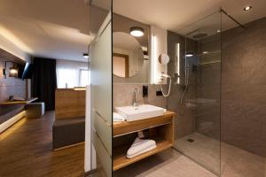 Koupelna v ubytování Hotel Brugger