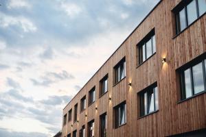 Budova, kde se aparthotel nachází