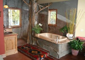 Ett badrum på Talus Rock Retreat