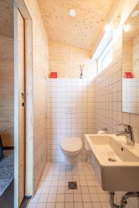 A bathroom at Aska, Modern Cabin