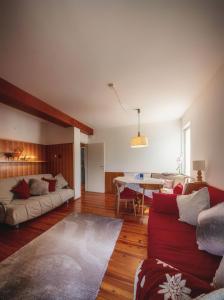 Posezení v ubytování Cortina-House