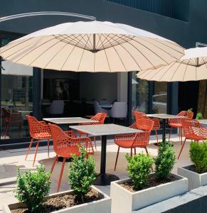 Patio nebo venkovní prostory v ubytování The PopCity Hotel