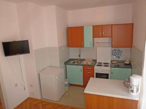 Kuchyň nebo kuchyňský kout v ubytování Apartments Jelka