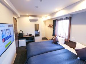 TV a/nebo společenská místnost v ubytování HOTEL LiVEMAX Tokyo Kanda-Ekimae