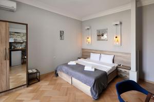 Säng eller sängar i ett rum på Hotel Livin