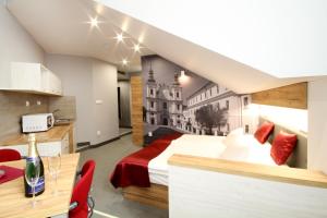 Kuchyňa alebo kuchynka v ubytovaní Hotel Strážnice