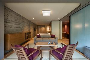 O zonă de relaxare la Okujozankei Onsen Kasho Gyoen
