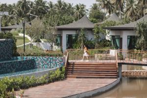 Zahrada ubytování Na Tree Tara Riverside Resort Amphawa Damnoensaduak