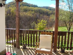 A balcony or terrace at Family Hotel and Restaurant Plamena