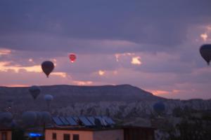 The sunrise or sunset as seen from a szállodákat or nearby