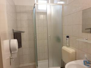 Kúpeľňa v ubytovaní Fertődi Kúria Vendégház