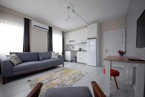 Kuchyň nebo kuchyňský kout v ubytování city59 Suit Otel