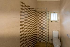 A bathroom at Chandris Apartments