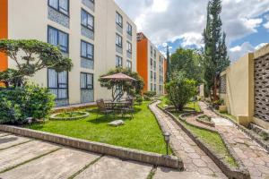 Κήπος έξω από το Hotel Suites Puebla