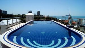 a swimming pool on the top of a cruise ship at Apartment On Nesebrskaya 14 in Sochi