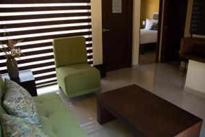 Un lugar para sentarse en Casa Flores Hotel & Spa