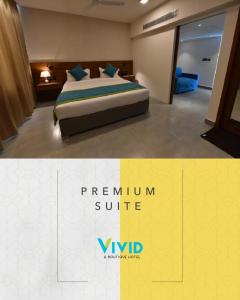 Postel nebo postele na pokoji v ubytování Vivid A Boutique Hotel