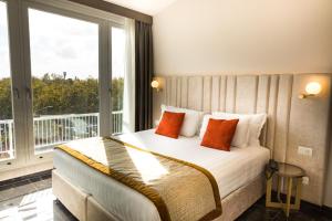 Ein Bett oder Betten in einem Zimmer der Unterkunft Villa Zaccardi