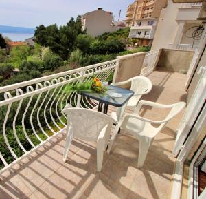 Balkón alebo terasa v ubytovaní Apartments Marusic