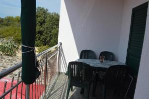Balkón nebo terasa v ubytování Apartments Karen