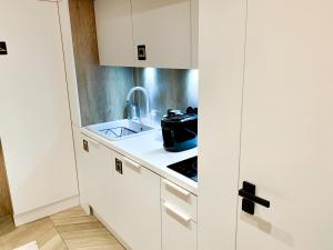 Kuchyňa alebo kuchynka v ubytovaní ONE Apartamenty Gąsiorowskich 4