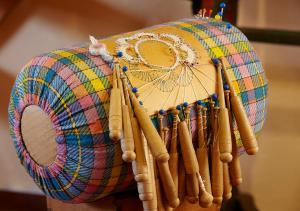 a close up of a drum with at Pension zur Kurfürstin in Wolkenstein