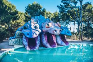 a water slide at a water park at Iberostar Waves Pinos Park in Font de Sa Cala