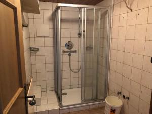 Koupelna v ubytování Haus Luise