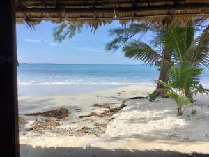 una playa con una palmera y el océano en Ailay, en Ko Phayam