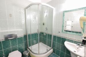 Koupelna v ubytování Hotel Diana