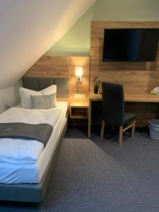Postel nebo postele na pokoji v ubytování City-Hotel-Wolgast