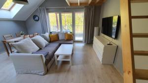 TV a/nebo společenská místnost v ubytování P.D.S APARTAMENT